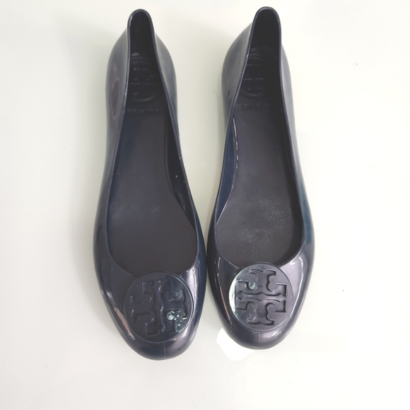 Tory Burch Shoes - Tory Burch rubber flats navy size 9.5